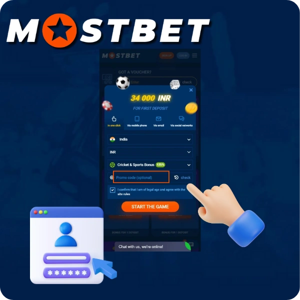 Step 7 – Enter Promo Code MOSTBETGLOBAL24 for Maximum Rewards